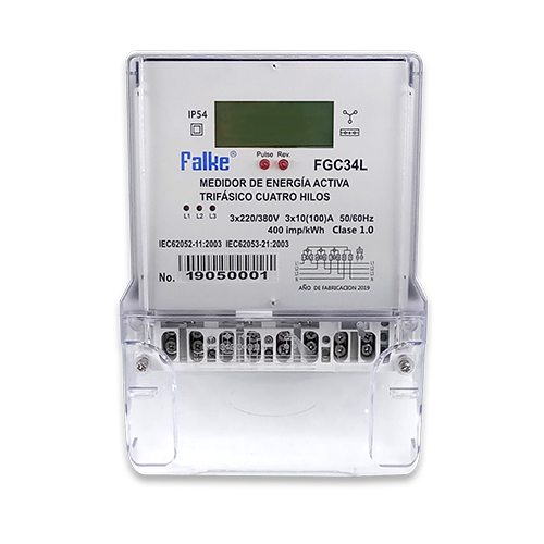 Medidor digital de energía - 3 fases 4 hilos